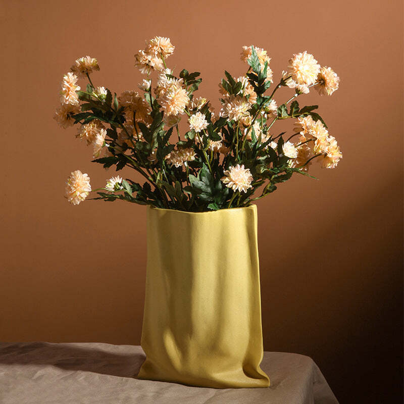 Ceramic Pleated Vase