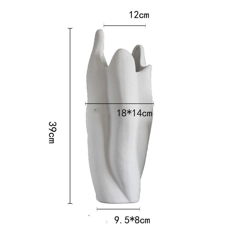 Biscuit White Vase