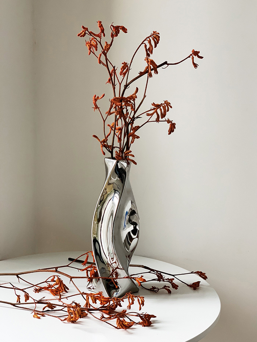 Electroplated Ceramic Vase