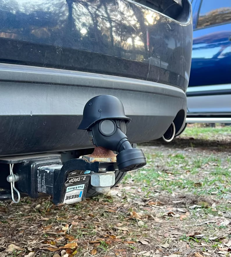 Cover cap for trailer coupling made of steel