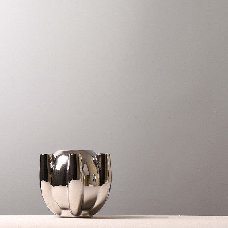 European-style Electroplated Ceramic Vase