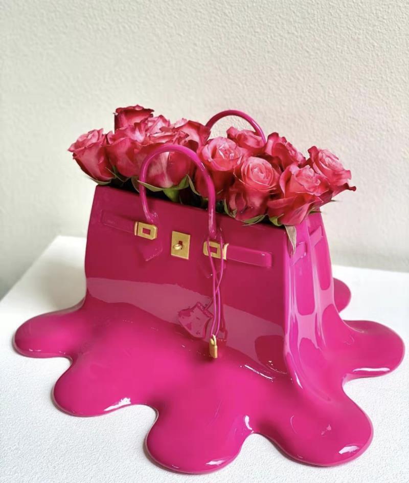 High-end Bag Resin Vase