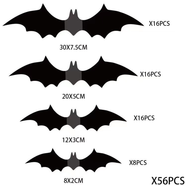 🎁🔥 3D Bat Light Design LED Decorations (contains three sizes: large, medium and small)