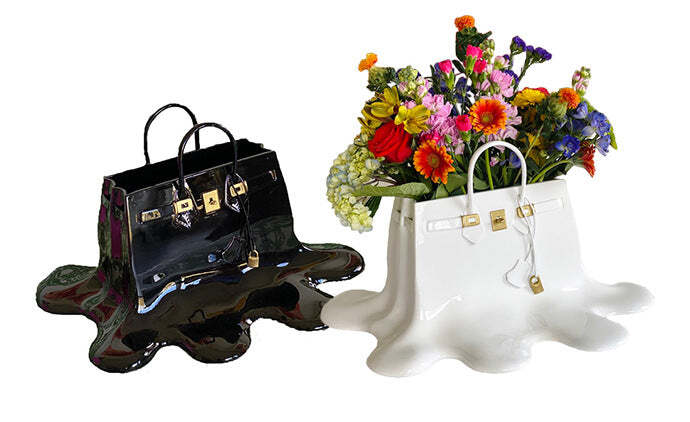 High-end Bag Resin Vase