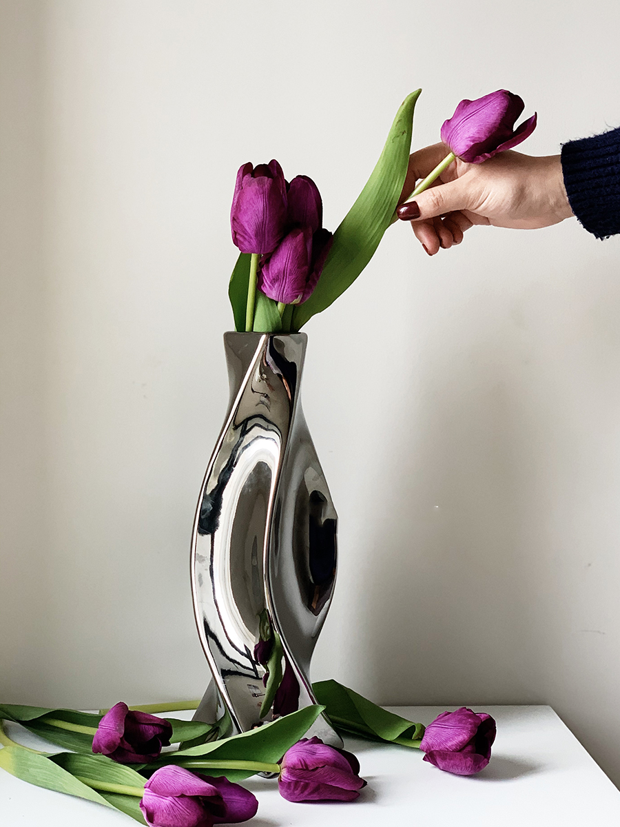 Electroplated Ceramic Vase