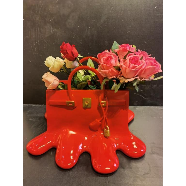 High-end Bag Resin Vase
