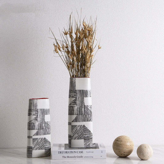 Nordic Minimalist Hand-painted Vase