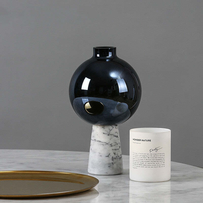 Fashion Marble Glass Vase