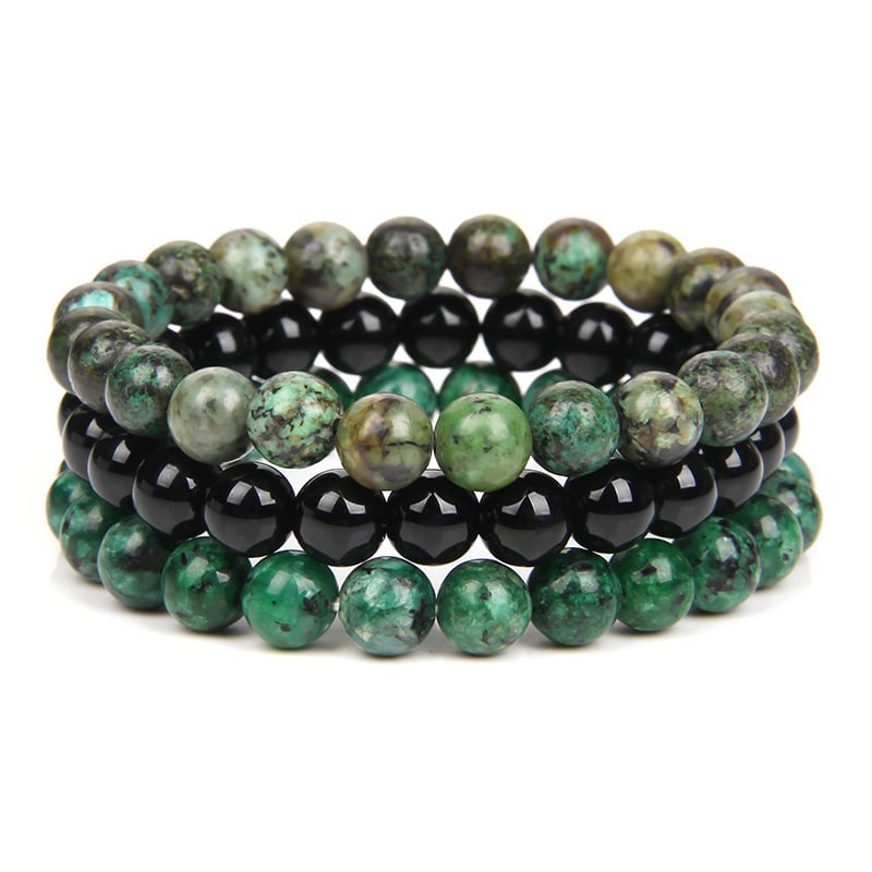 🔥Triple Protection Bracelet Set – 8mm| Almost Gone⚡