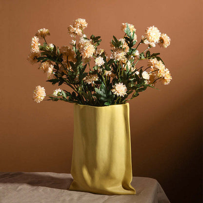 Ceramic Pleated Vase