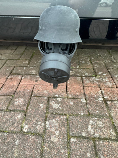 Cover cap for trailer coupling made of steel