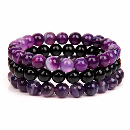 🔥Triple Protection Bracelet Set – 8mm| Almost Gone⚡