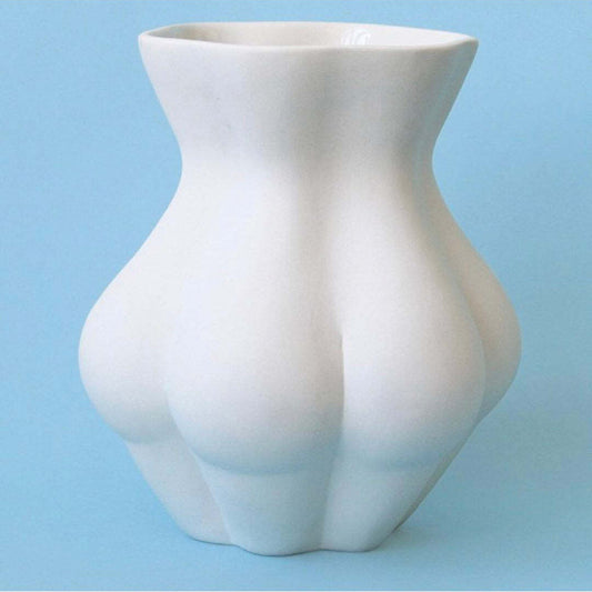 Nordic Muse Face Lips  Vase