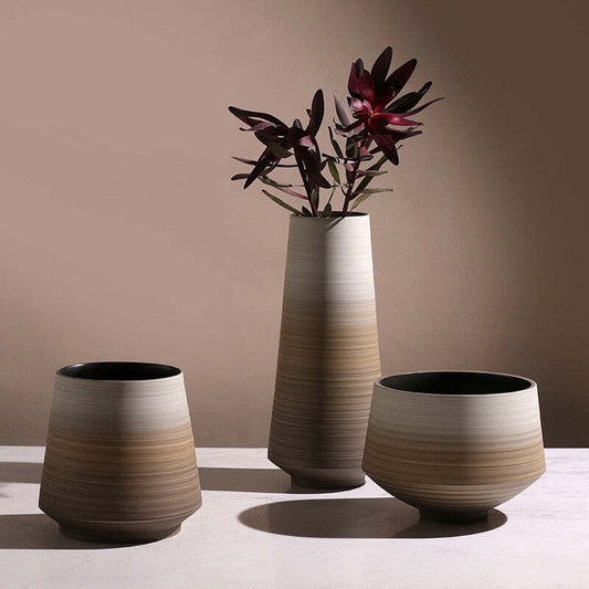 Horizontal Gradient Ceramic Vase