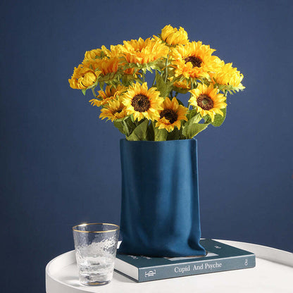 Ceramic Pleated Vase