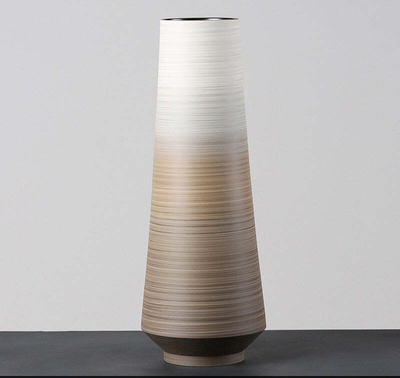 Horizontal Gradient Ceramic Vase
