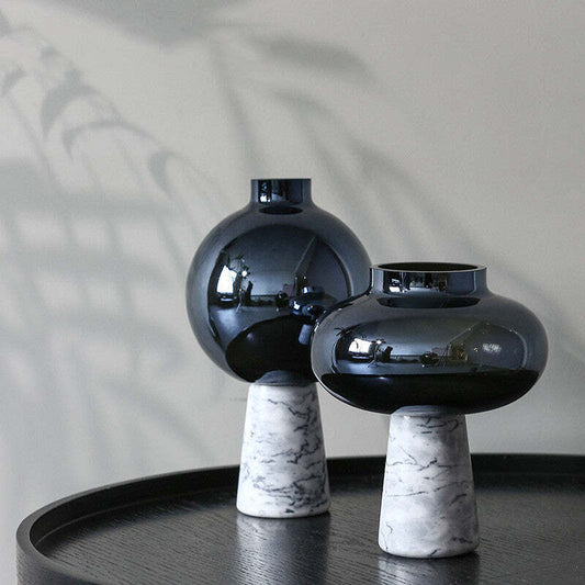 Fashion Marble Glass Vase