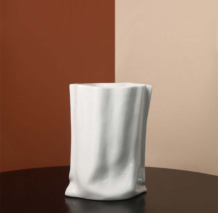Ceramic Pleated Vase