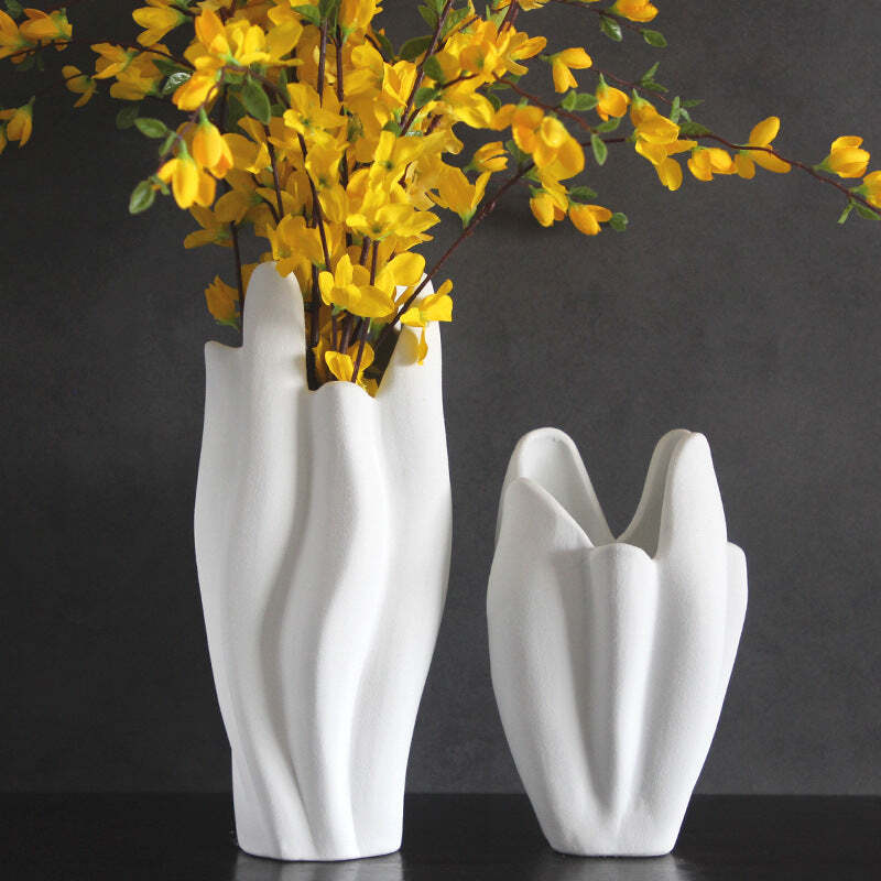 Biscuit White Vase