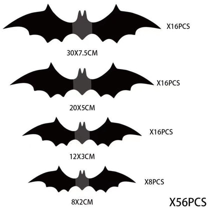 🎁🔥 3D Bat Light Design LED Decorations (contains three sizes: large, medium and small)