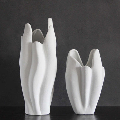 Biscuit White Vase