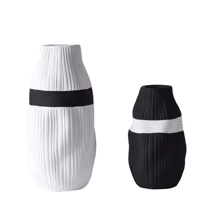 Irregular Bottle Mouth Ceramic Vase