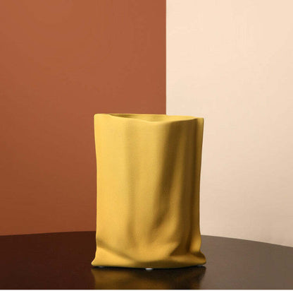 Ceramic Pleated Vase