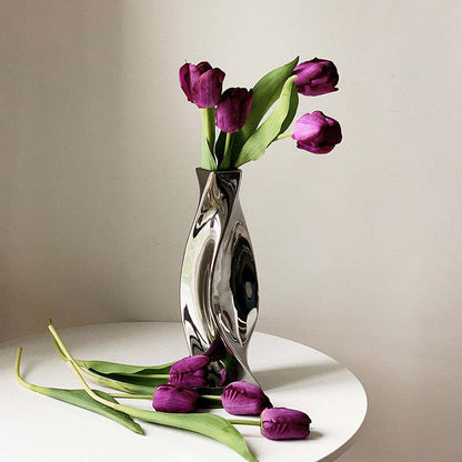 Electroplated Ceramic Vase