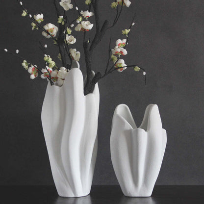 Biscuit White Vase