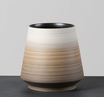 Horizontal Gradient Ceramic Vase